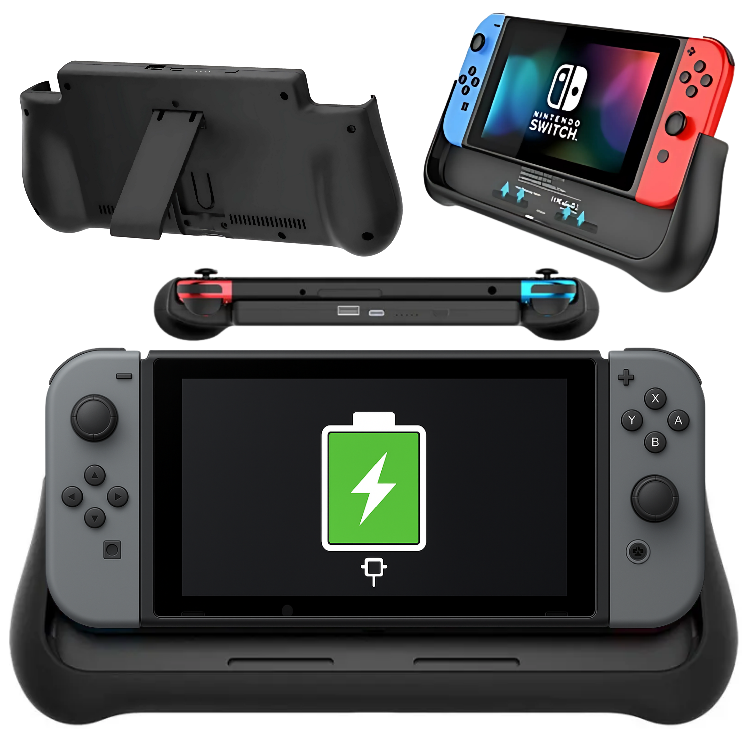 Nintendo Switch & Oled Battery Case - 10.000 mAh - Beschermhoes met Po