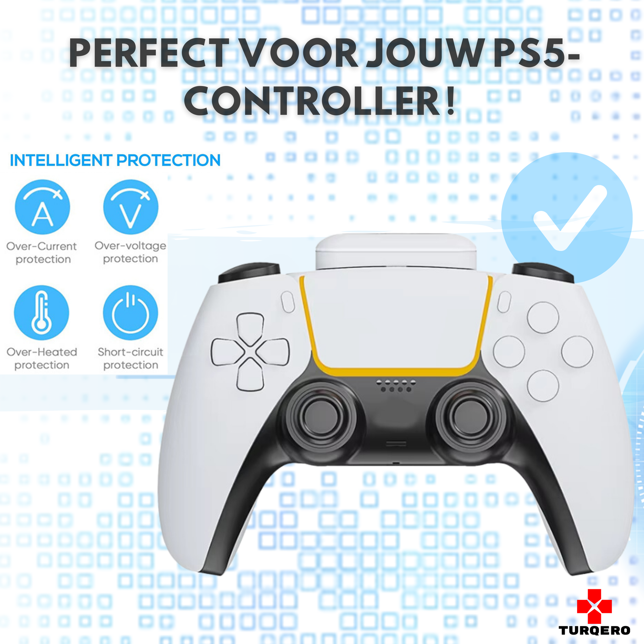 PS5 Controller Powerbank 1800mAh – Draadloos Oplaadstation voor DualSense – Oplaadbare Batterij – PlayStation 5 Accessoire