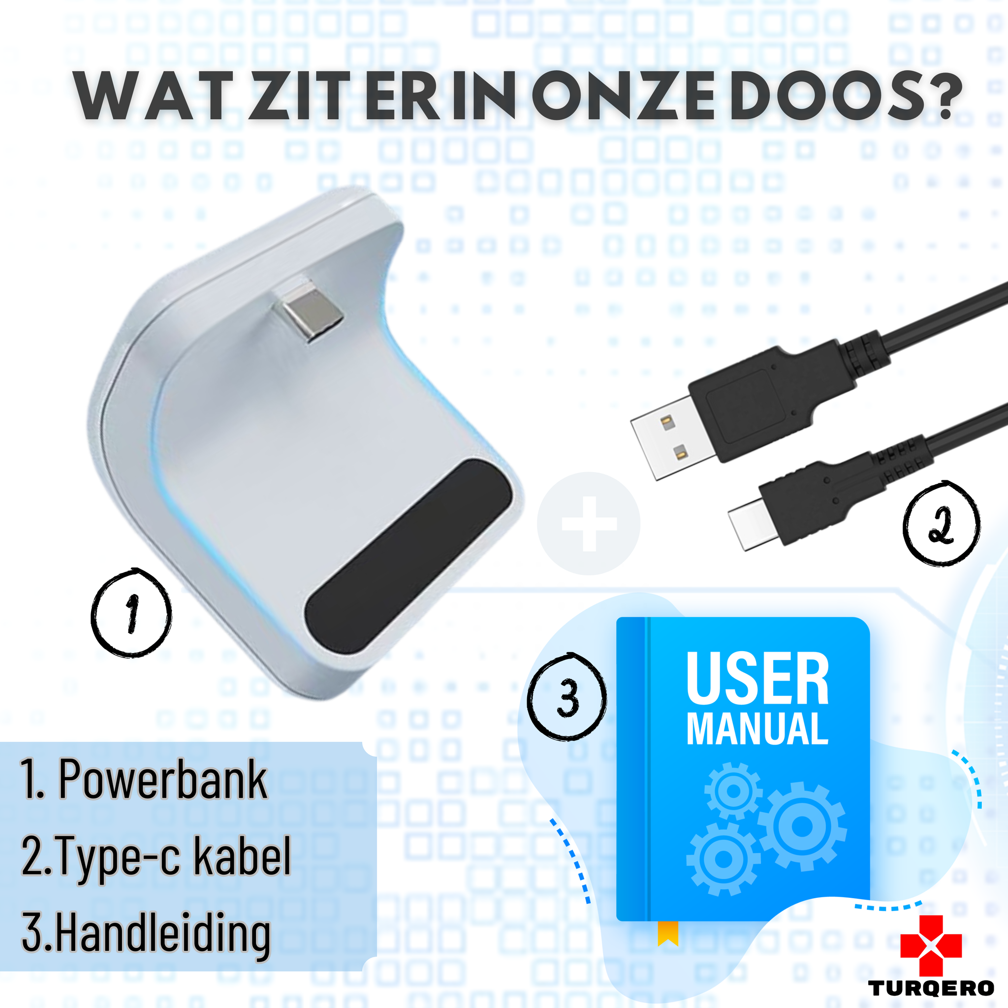 PS5 Controller Powerbank 1800mAh – Draadloos Oplaadstation voor DualSense – Oplaadbare Batterij – PlayStation 5 Accessoire