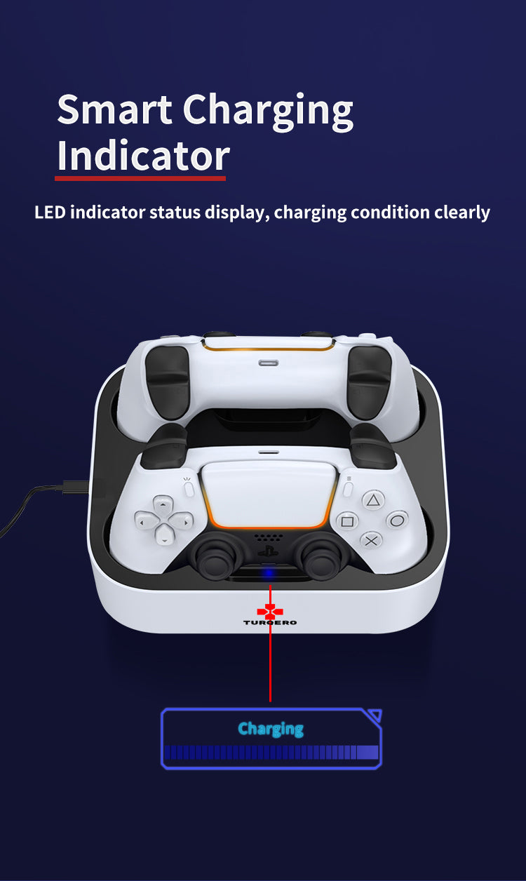 PS5 DualStation Controller Oplaadstation – Draadloos Opladen DualSense – Gaming Accessoire