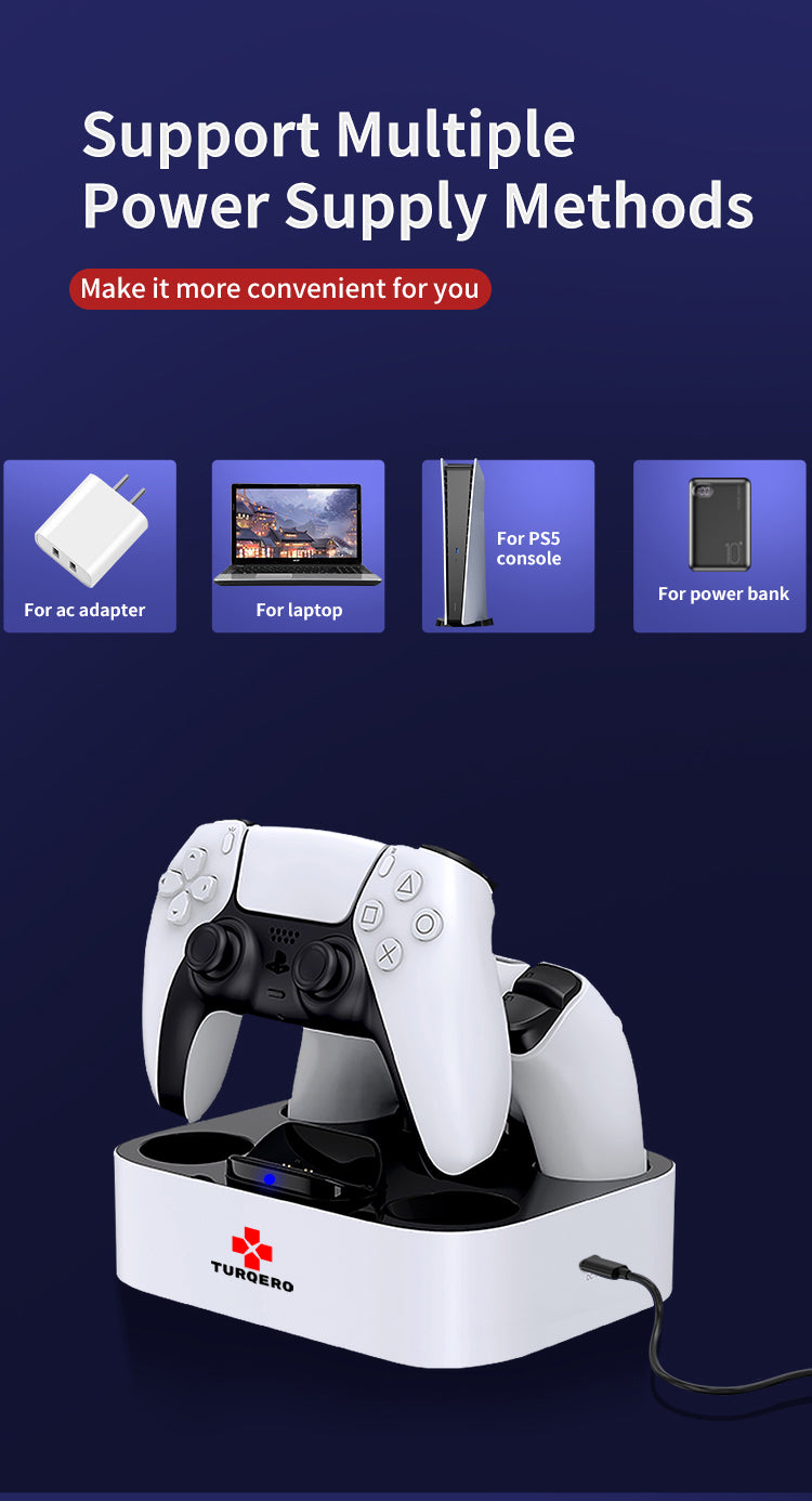 PS5 DualStation Controller Oplaadstation – Draadloos Opladen DualSense – Gaming Accessoire