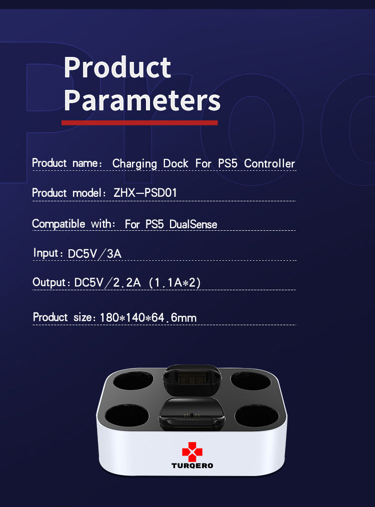 PS5 DualStation Controller Oplaadstation – Draadloos Opladen DualSense – Gaming Accessoire
