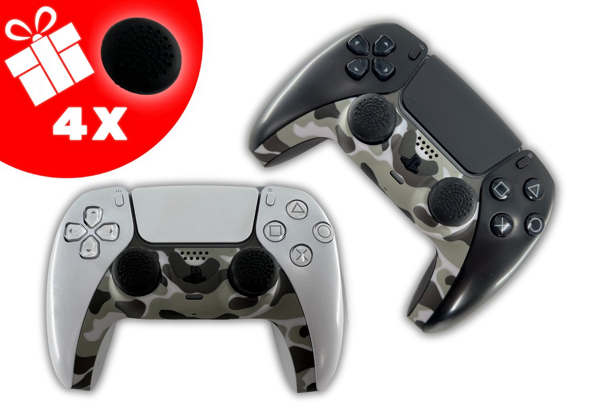PS5 Controller Faceplate met Thumb Grips – DualSense Cover – Gaming Accessoire - Meerdere Kleuren