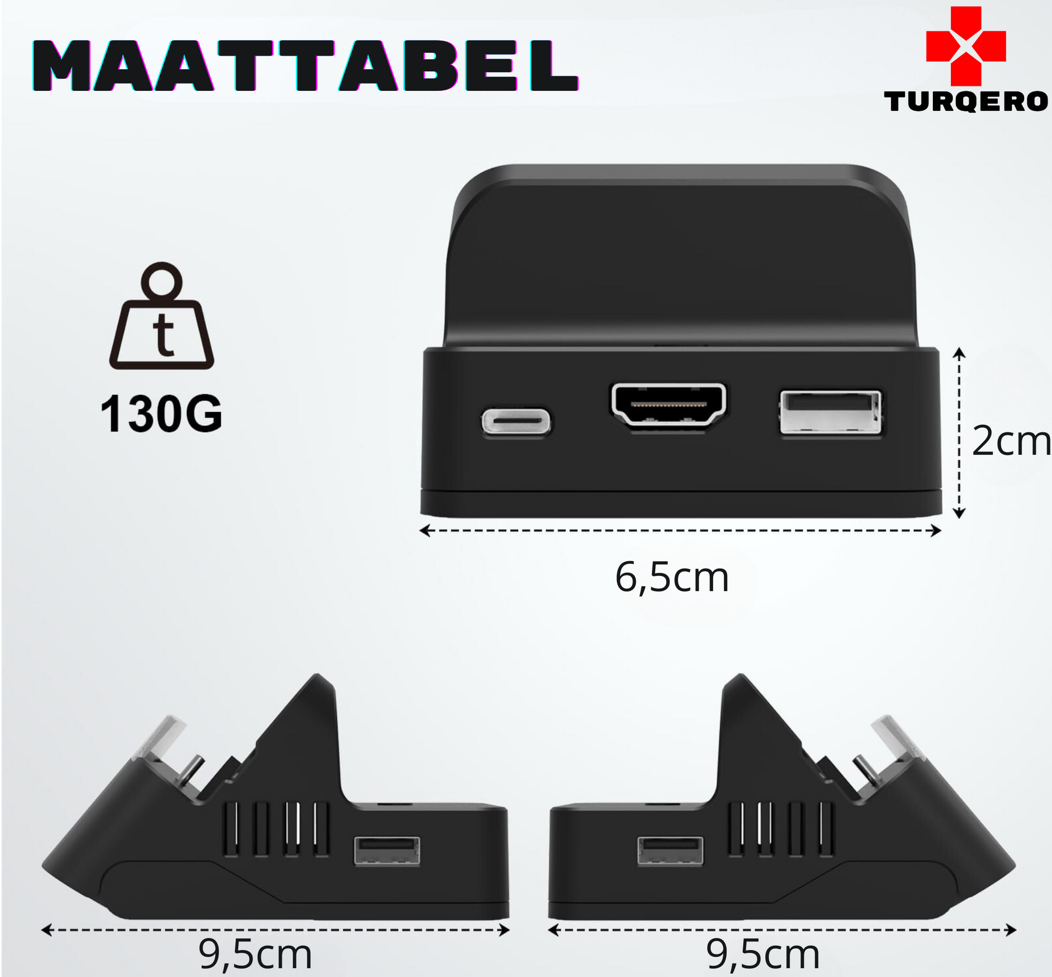 Nintendo Switch 5-in-1 Docking Station met HDMI Kabel – 4K TV Dock – Oplaadbare Controllers – Compatibel met Switch & Switch OLED –  Nintendo switch accessoires