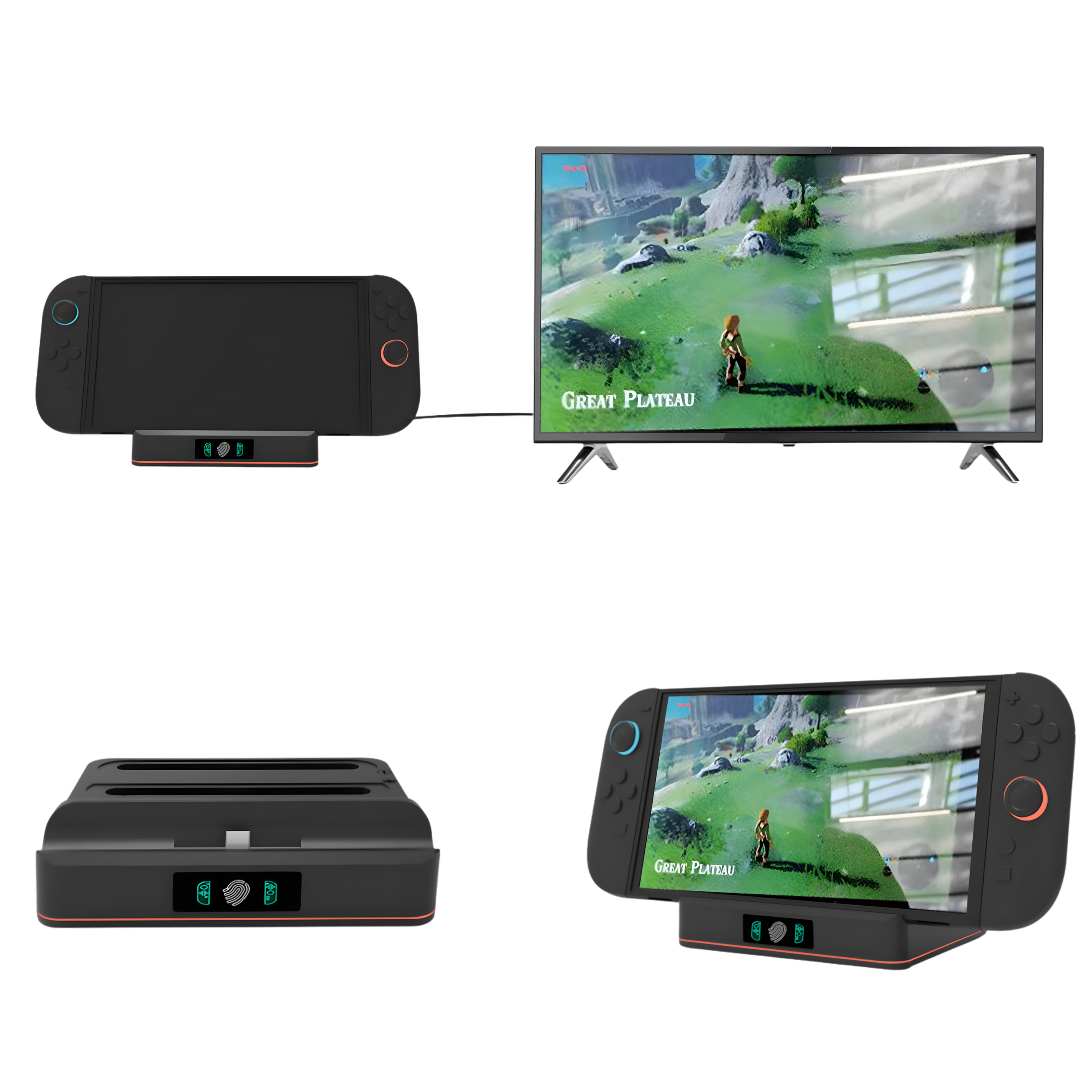 Turqero Nintendo Switch 2 TV Docking Station met RGB – 4K UHD – Oplaad