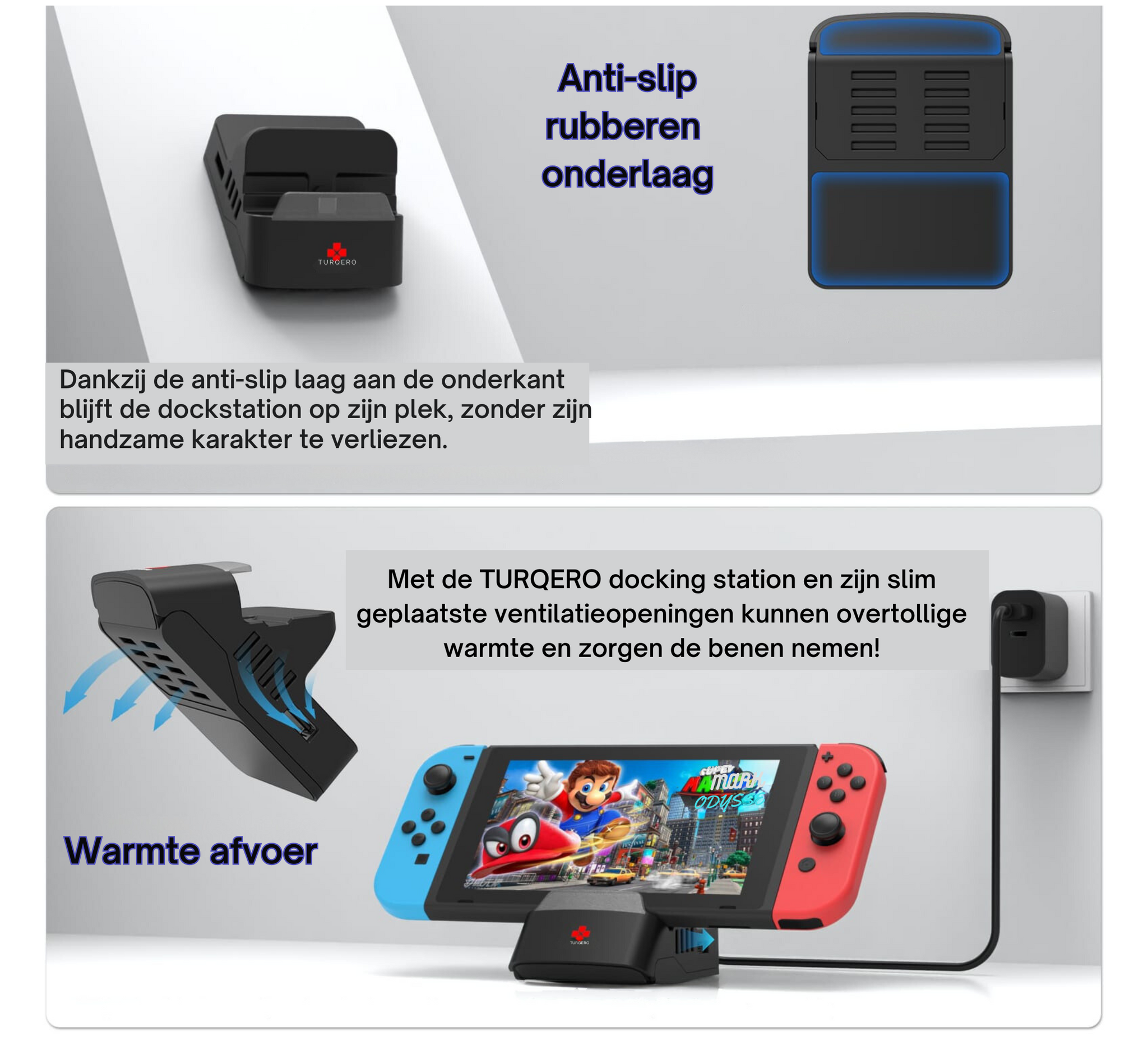 Nintendo Switch 5-in-1 Docking Station met HDMI Kabel – 4K TV Dock – Oplaadbare Controllers – Compatibel met Switch & Switch OLED –  Nintendo switch accessoires